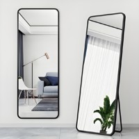 Grand miroir sur pied autoportant, miroir mural pour la décoration intérieure de la maison