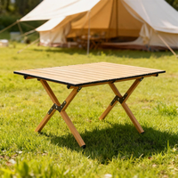 Table pliante moderne en acier inoxydable au design tendance - Durable, légère, portable, 2 places, pour pique-nique, plage, voyage