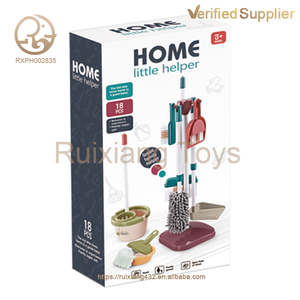 卸売18点プラスチック製ごっこ遊びお掃除ツールセット新デザインおもちゃハウスキーピングツール子供向け - Product Image 3