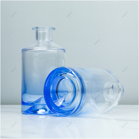 Diffuseur de roseaux en verre avec grandes couleurs dégradées diffuseur de luxe marque privée moderne personnalisé nouvelle mode vente en gros