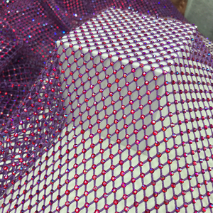 S556 mềm Diamante Rhinestone lưới căng tinh thể cá <span class=keywords><strong>Net</strong></span> đá lấp lánh kính lưới vải - Product Image 3