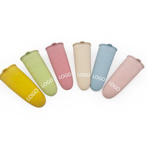 Moules à glace multicolores de qualité alimentaire avec couvercles Moules à glace réutilisables pour bébés sans BPA pour enfants Bâtonnets de yaourt à <span class=keywords><strong>la</strong></span> glace - Product Image 3