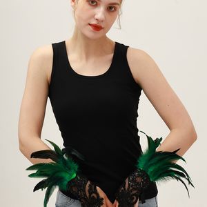 Op maat gemaakte veren kant luxe cosplay kostuumset polsband Halloween optredens - Dames op maat gemaakte kleur/maat comfortabel privé - Product Image 6