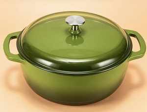 <span class=keywords><strong>Cocotte</strong></span> <span class=keywords><strong>en</strong></span> <span class=keywords><strong>fonte</strong></span> émaillée ronde et durable avec couvercle <span class=keywords><strong>en</strong></span> <span class=keywords><strong>fonte</strong></span>, 6,9 litres, vert - Product Image 2