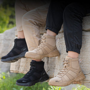 MGN erkek 211 6 "dantel ayak hafif güvenlik iş çizmeleri geniş çelik ayak ve Kevlarr plaka ile Zapatos De Seguridad - Product Image 2