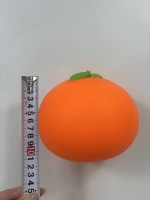 Mainan Buah Jeruk Squishy Jumbo 14cm Grosir, Bahan TPR, Usia 5-7 Tahun & Dewasa - Lembut, Lambat Mengembang, Pereda Stres, Mainan Sensorik