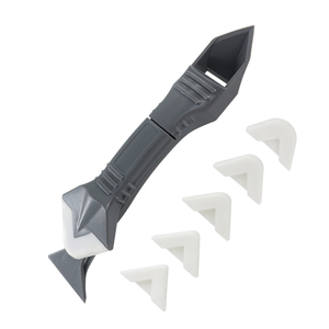 Outil multifonction pour enlever le mastic, outil de finition 3-en-1 pour le lissage du scellant et de la coulis avec embouts interchangeables - Product Image 6