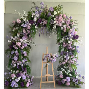 Wedding <b>Arch</b> Flowers Decor Silk Flower <b>Arch</b> <b>Decoration</b> Wed Arrangement Artificial Flowers <b>Arch</b> Backdrop Wall Party Supplies - Product Image 6
