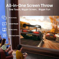 Projecteur vidéo Google A9G 1850 Ansi Lumen Full HD 1080P 4K, Android 14, LCD, Smart Wifi Beamer