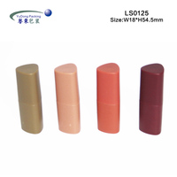 Tube de Rouge à Lèvres Vide Personnalisé en Forme de Triangle, Mini, Mignon, Givré, Marron Rose, avec Étiquette Privée, Emballage de Baume à Lèvres, Sérigraphie