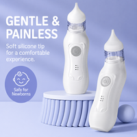 Aspirateur nasal électrique pour bébé OEM, rechargeable par USB, nettoyeur de nez pour nourrissons, 3 niveaux d'aspiration, embout en silicone