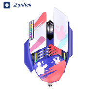 Mouse Ergonómico para Juegos RGB para Diestros, 3200 DPI, Inalámbrico, Diseño Moderno para Uso en Escritorio en Juegos Mecánicos, Mouse BT Inalámbrico