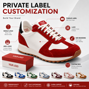 Zapatillas <span class=keywords><strong>Retro</strong></span> de Diseño Original con Etiqueta Privada Personalizada, Unisex, de Caña Baja, con Suela de Goma, Zapatos Casuales, Fabricante OEM ODM con Logotipo - Product Image 3