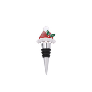 Christmas Themed Hat Shape Zinc Alloy <b>Wine</b> <b>Stopper</b> Santa Elf Witch Hat Decorative <b>Wine</b> Bottle <b>Stopper</b> For Xmas Party Gift - Product Image 3