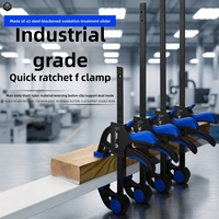 WEIDA – Ensemble de pinces à serrage rapide en acier allié chromé, réglables de 6 à 24 pouces, pour le travail du bois, largeur 72 mm, légères