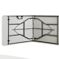 Table à manger pliante en plastique de petite taille, design moderne chinois, légère, hauteur réglable, carrée, pour l'extérieur, mobilier d'hôtel, vente en gros