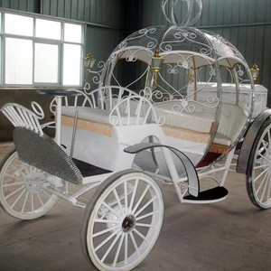 Carrozza a Forma di Zucca in Stile Europeo, Romantica Carrozza a Cavallo con Design Distintivo per Cerimonie e Tour Panoramici - Product Image 5