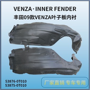 Guardabarros Delanteros de Plástico Negro para Toyota Venza 2009-2012 - Product Image 3