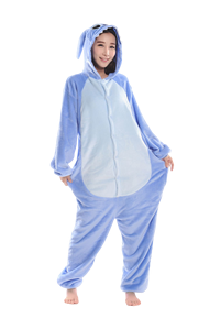 2023 Venta caliente pareja pijamas Unisex invierno Animal <span class=keywords><strong>conejo</strong></span> Panda Stitch <span class=keywords><strong>Kigurumi</strong></span> pijamas Onesie franela Donna Pigiama - Product Image 3