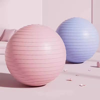 Pelota de Yoga de PVC No Tóxica, Diseño Antiexplosión, Agarre Resistente al Sudor, Entrenamiento en Casa, Color Personalizado, MOQ Bajo