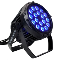 Projecteur LED professionnel 18 x 12W 15W 18W RGBWA UV en aluminium, étanche, sans fil DMX512, pour mariage, discothèque, bar, extérieur