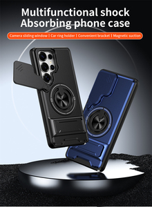 เคสโทรศัพท์กันกระแทกแบบแม่เหล็กสำหรับรถยนต์ วัสดุ TPU+PC แข็งแรงทนทาน สำหรับ Samsung Galaxy S26 Ultra S26 Edge A73 A57 A37 A27 พร้อมห่วงคล้องนิ้ว - Product Image 6