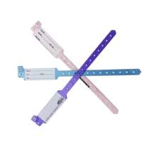 Bracelets d'identification médicaux jetables personnalisés en PVC/vinyle pour hôpitaux, inscriptibles