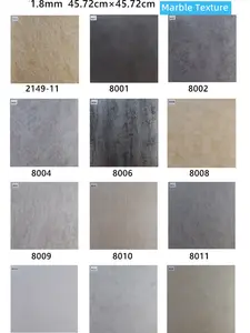 Modern 3D Marble PVC Flooring Tiles Sticker China Indoor European Villa High Quality Linoleum Pvc Vinyl Flooring Flake 1.8mm