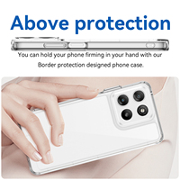 Coque de téléphone portable transparente anti-rayures, fine, souple, en TPU + dos rigide en acrylique pour Motorola Moto G37 G47 G57 G67 Power G100