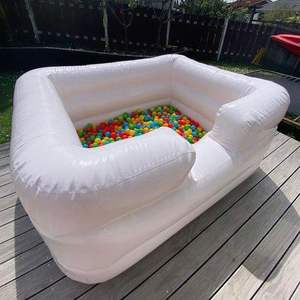 2x2M Trắng thương mại PVC trẻ em kín đại dương bóng Pit hồ bơi kích thước nhỏ <span class=keywords><strong>Inflatable</strong></span> bóng Pit mềm chơi trẻ em bóng Pit hồ bơi - Product Image 3