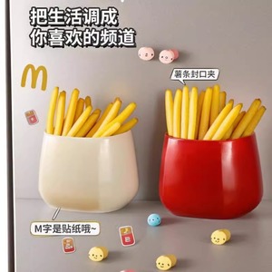 Organizador Magnético para Refrigerador, Portavasos de un Solo Compartimiento, Almacenamiento Colgante para Cocina, Material PP - Product Image 2