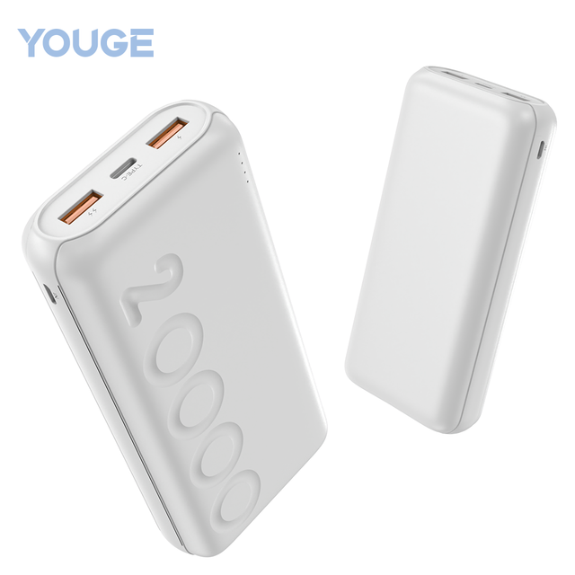 10000mAh Li-Polymer Battery Power Bank 10W Fast Charging Portable Compact Lightweight Easy to Carry in Purse Pocket Everyday Use