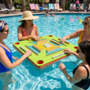 <span class=keywords><strong>Tavolo</strong></span> da Gioco Galleggiante di Alta Qualità, <span class=keywords><strong>Tavolo</strong></span> Aqua Mahjong per Piscina, Dimensioni Personalizzabili 32 e 36 Pollici, Forma Circolare, Vassoio Mahjong Pieghevole - Product Image 1