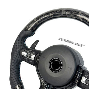 Volante de Fibra de Carbono Forjado Negro Directo de Fábrica para <span class=keywords><strong>BMW</strong></span> G20 G38 F10 F30 F50 F31 F35 E90 E92 E45 F30 E46 X5 Estilo Personalizado - Product Image 6