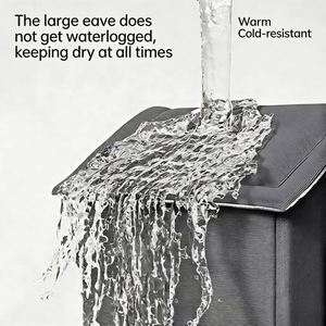 Environmentally Friendly Fully Insulated Waterproof Weatherproof Oxford Cloth Cat House Horizontal <b>Sliding</b> Closure Medium-Sized - Product Image 2
