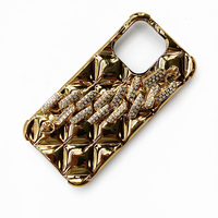 Coque de téléphone portable Girly Diamond Chain Couverture arrière Coque de téléphone en silicone TPU souple pour Iphone 14 13PRO Max