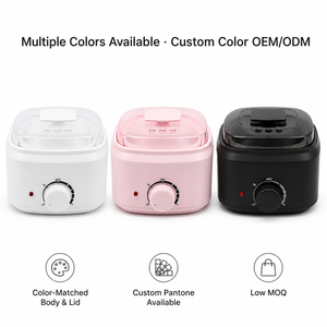 <strong>Pink</strong> Wax Heater 500cc Electric Wax <strong>Warmer</strong> Machine Thermostat Plug-In Depilatory Heater for <strong>Body</strong> and Face - Product Image 5