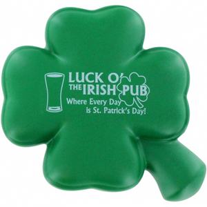Custom Designed 4-Leaf Clover PU Stress Reliever Promotional <b>Toy</b> Stress <b>Ball</b> - Product Image 2