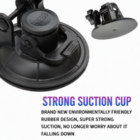 Support de fixation à ventouse robuste de 90 mm pour caméra sportive DJI Osmo Action GoPro Insta360, support de téléphone pour pare-brise de voiture