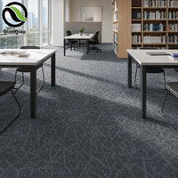 Alfombra Modular QIANQIAO con Textura Orgánica, 50x50cm, Base de PVC y Nylon, para Espacios de Trabajo Compartidos, Escuelas, Bibliotecas, Renovación de Pisos Modernos