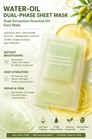 Masque Visage Éclaircissant Instantané au Collagène Peptidique, Enzymes, Huiles Essentielles, Niacinamide et Acide Hyaluronique 4D – Marque Blanche