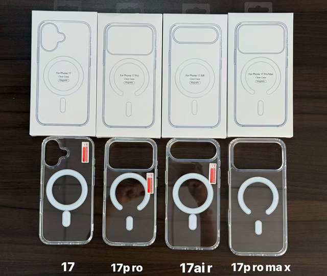 Magnetic Transparent Phone Case TPU Shockproof Cell Phone Case for iPhone 11 12 13 14 15 16 17 Pro Max