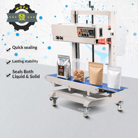 Scelleuse à bande continue semi-automatique RL-1200V, machine de scellement thermique professionnelle pour l'industrie des sacs en aluminium, en mylar et en plastique