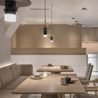 Ensemble de mobilier de restaurant moderne en bois massif de qualité supérieure avec tables de salle à manger et packs de sièges pour hôtels - Solution tout-en-un