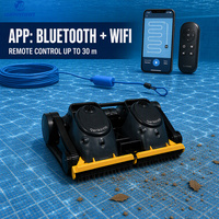 Robot Pembersih Kolam Otomatis Tanpa Kabel Ace 2x2 Pro Baterai 40000mAh Pompa Air Ganda Navigasi Cerdas untuk Kolam Renang