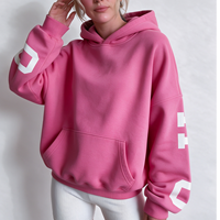 Ensemble sweat à capuche pour femme en modal et coton molletonné à pois, coupe ample, style streetwear décontracté
