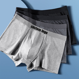 Boxer da <span class=keywords><strong>Uomo</strong></span> Personalizzati con Logo Privato, Taglie Forti, Traspiranti, Sottili, in Maglia, Slip Boxer da <span class=keywords><strong>Uomo</strong></span> - Product Image 2