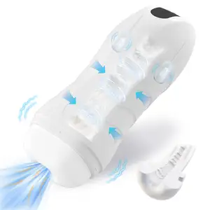 Soft 3D Textured Sleeve Vibrating Sucking Automatic Male Stroker Machines Masturbators Cup Oral Sex Toys For Men Masturbating