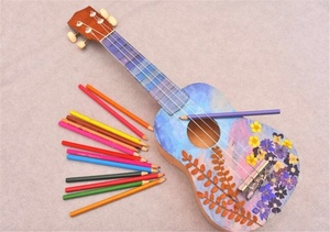 Ukulele de 21 pouces, nouveau style, Instrument acoustique pour peinture, bricolage, Offre Spéciale - Product Image 3