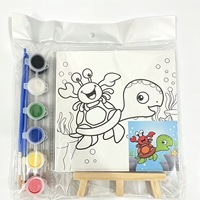 Peinture acrylique décorative 15x15 cm pour enfants, kits d'art créatifs à colorier, peinture à la main, vente en gros du fabricant